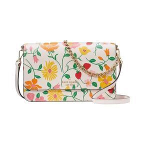 Kate Spade Madison Flap Convertible Crossbody in Strawberry Garden Printed KG735